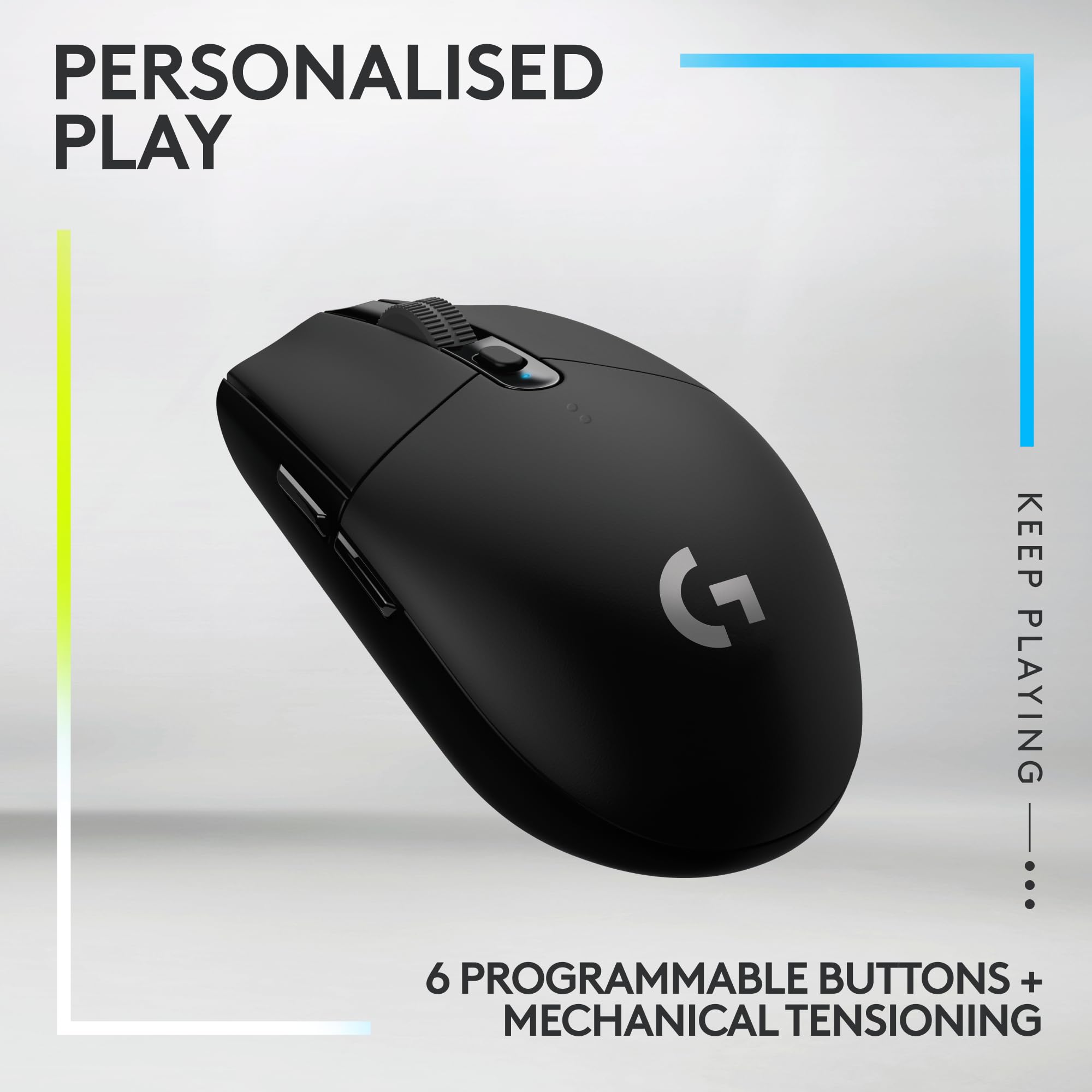 Logitech G305 Wireless Gaming Mouse with HERO 12K Sensor & G435 Wireless Gaming Headset - Bluetooth, Built-in Mic, Lightweight, LIGHTSPEED Technology - Compatible with PC/Mac (Black) - Perfect for Esports, Streaming & Professional Gaming