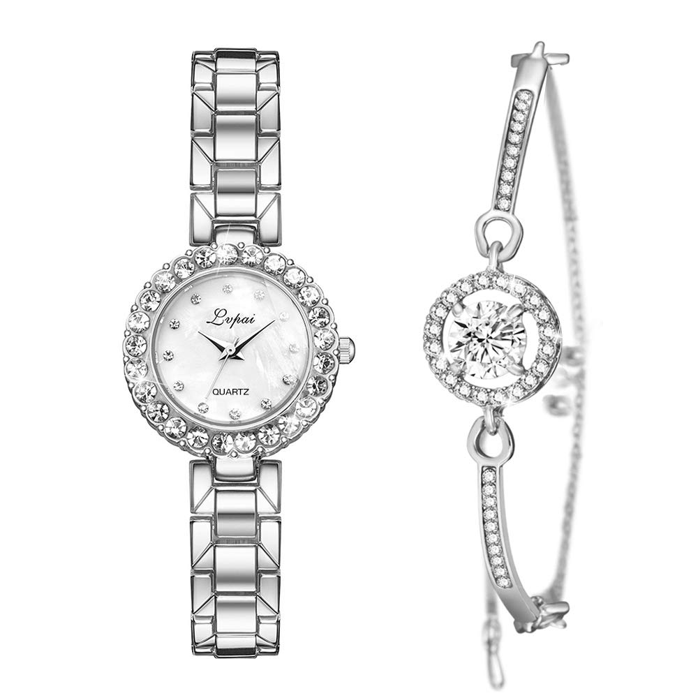 Luxury Women's Watch - Elegant Diamond Bracelet Watch for Ladies, Iced Out Crystal Bling Dress Watch - Perfect Gift for Mother's Day, Anniversary, Wedding & Special Occasions