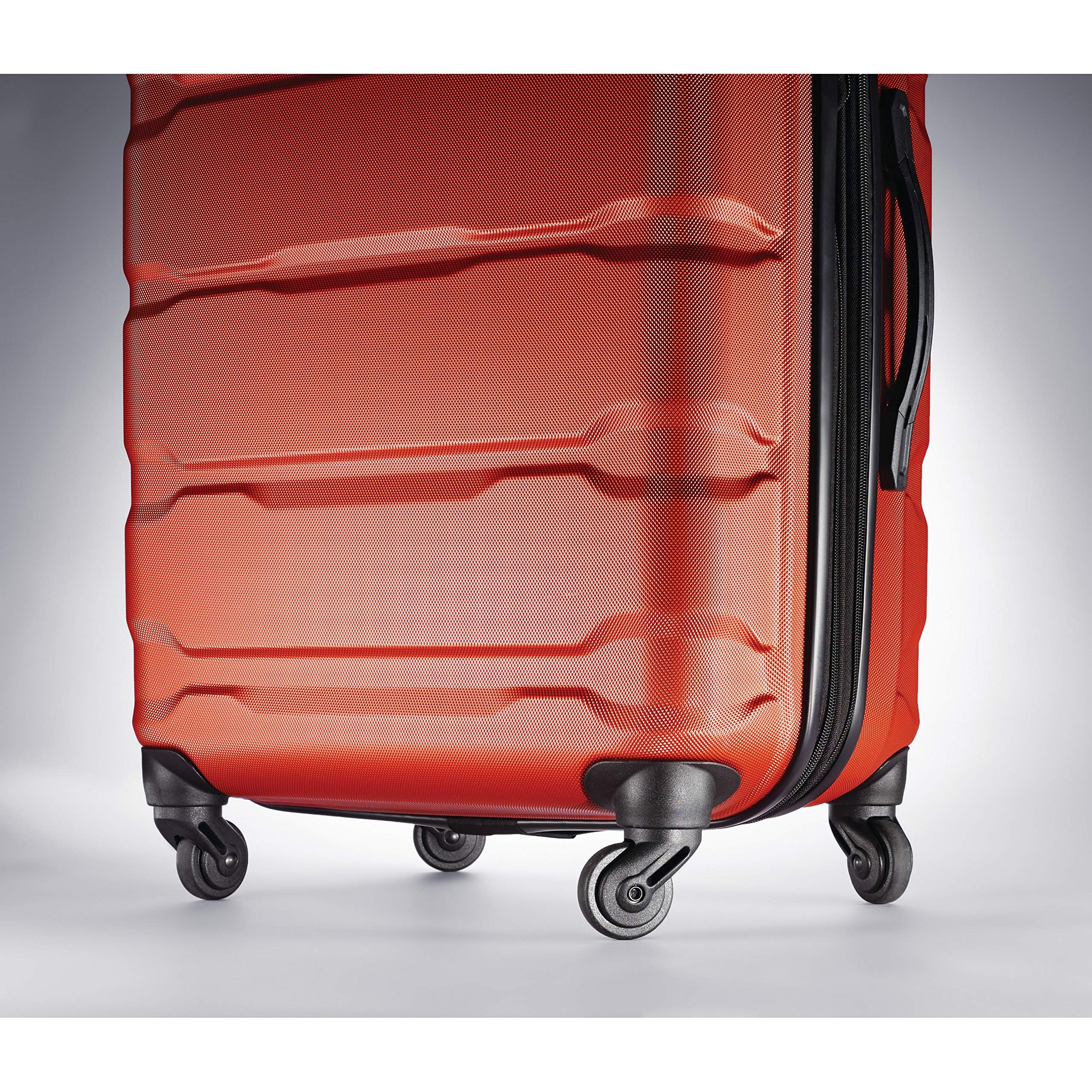 Samsonite Omni PC Hardside Expandable Luggage Set with 360° Spinner Wheels - 3-Piece (20/24/28 Inch) Carry-On Suitcases in Burnt Orange | Perfect for Business Travel, Family Vacations & International Trips