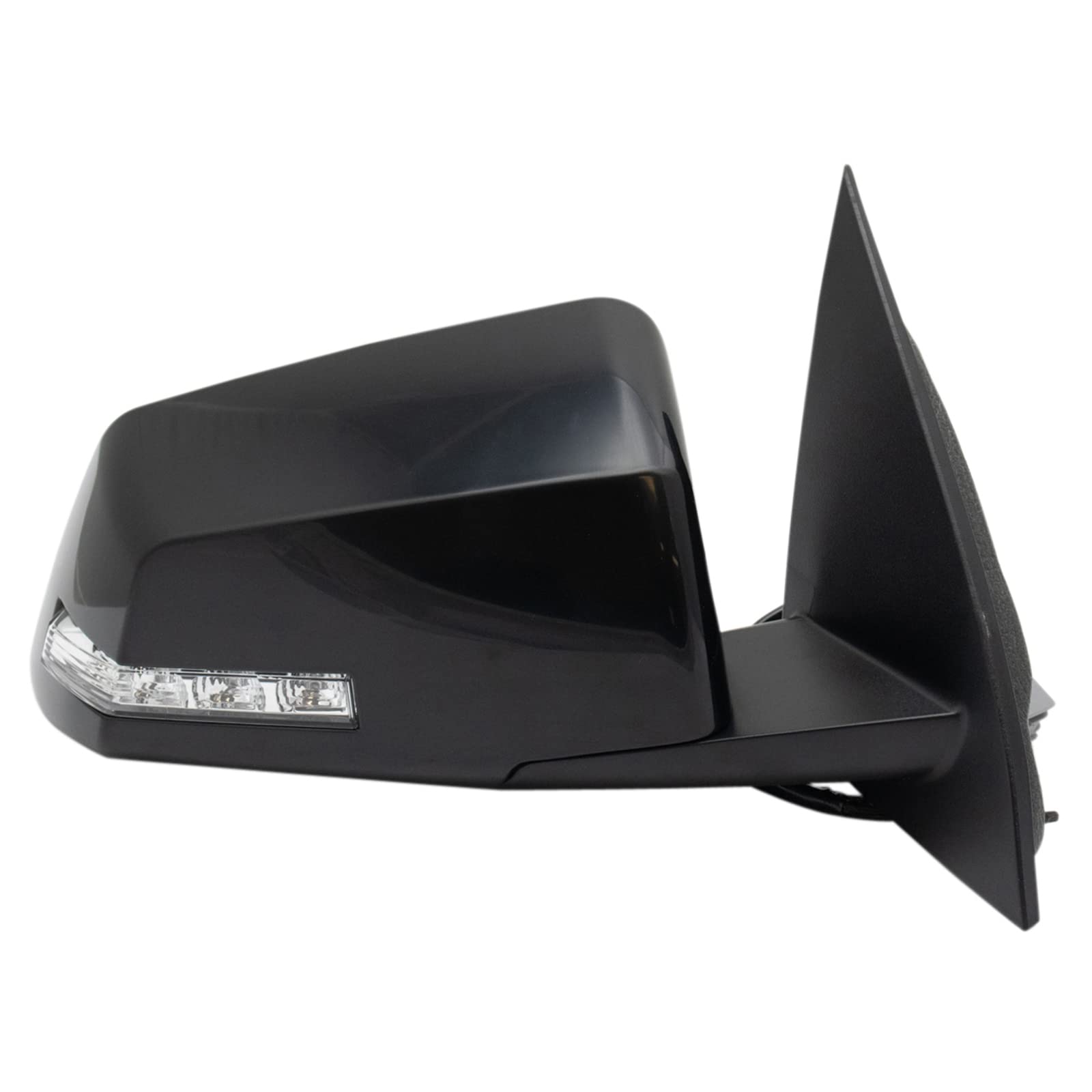 TRQ Right Side Power Heated Folding Mirror with Blind Spot Indicator - Compatible with 2013-2017 Chevrolet Traverse, 2013-2016 GMC Acadia, 2017 Acadia Limited (GM1321592) - Replacement Passenger Side Mirror for Enhanced Safety & Visibility