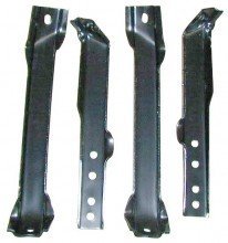 63-66 Chevy/GMC Truck Rear Bumper Bracket Set (4 Pc) - Heavy Duty Replacement Parts for Classic Truck Restoration & Off-Road Adventures