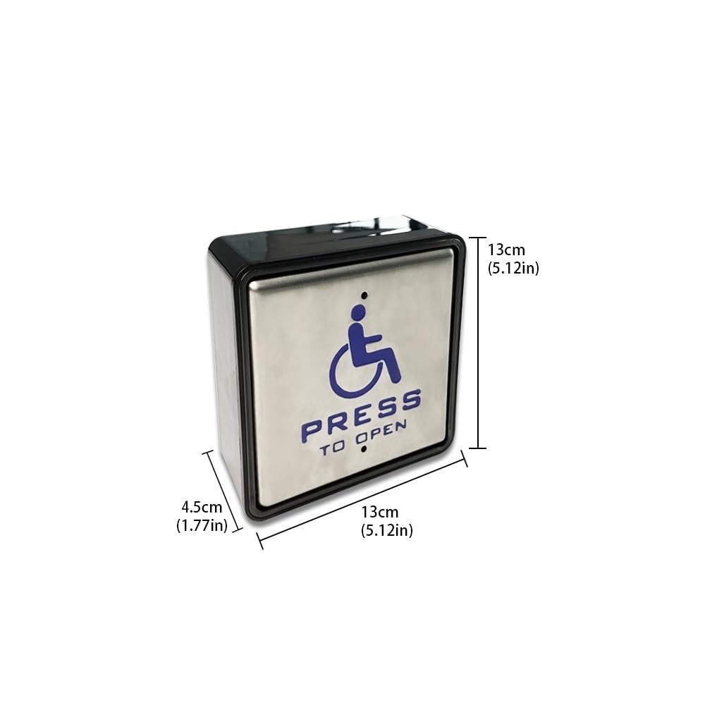 Olideauto ADA Compliant Stainless Steel Push Button Door Switch - 4.5