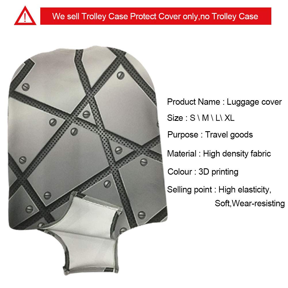 3D Beach Seastar Print Luggage Cover Protector for 18-30 Inch Suitcases - Waterproof Travel Bag Protector for Vacation, Cruise & Airplane Trips