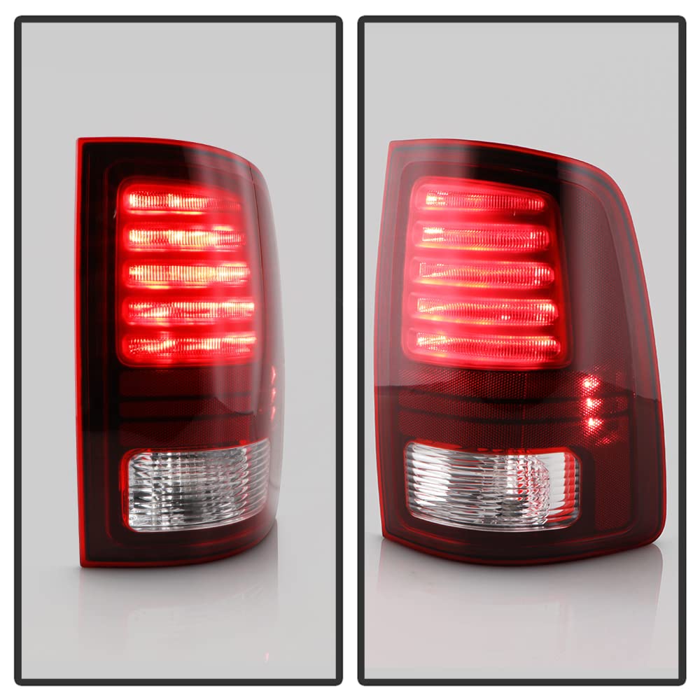 OEM Style LED Tail Lights for 2013-2018 Dodge Ram 1500 2500 3500 Sport - Aftermarket Replacement - Enhanced Night Visibility & Safety for Pickup Trucks
