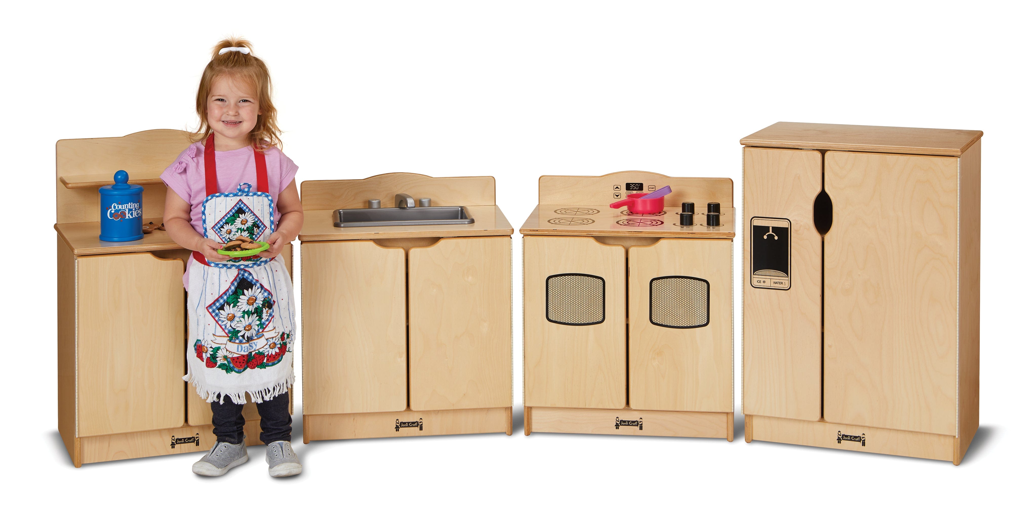 Jonti Craft 4-Piece Toddler Gourmet Kitchen Playset - Pretend Play Cooking Toy for Kids, Perfect for Preschool Learning & Role-Playing Fun at Home or Classroom