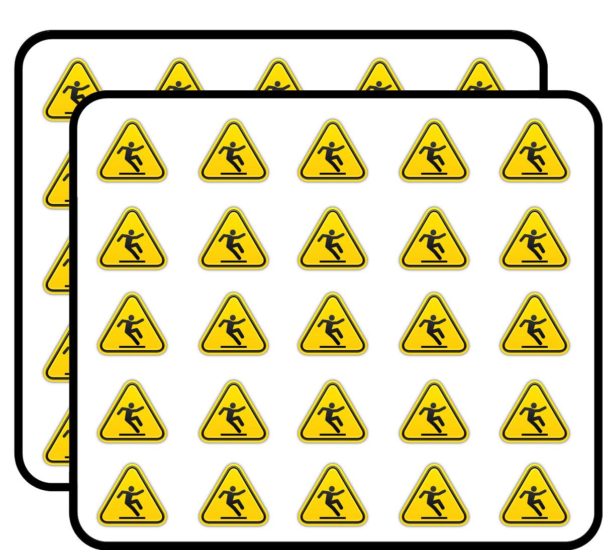 50 Pack Non-Slip Road Warning Sign Stickers - Waterproof Vinyl Decals for Scrapbooking, DIY Crafts, Bullet Journals, Calendars & Kids Art Projects | Perfect for School Projects, Home Decor, and Creative Gift Wrapping