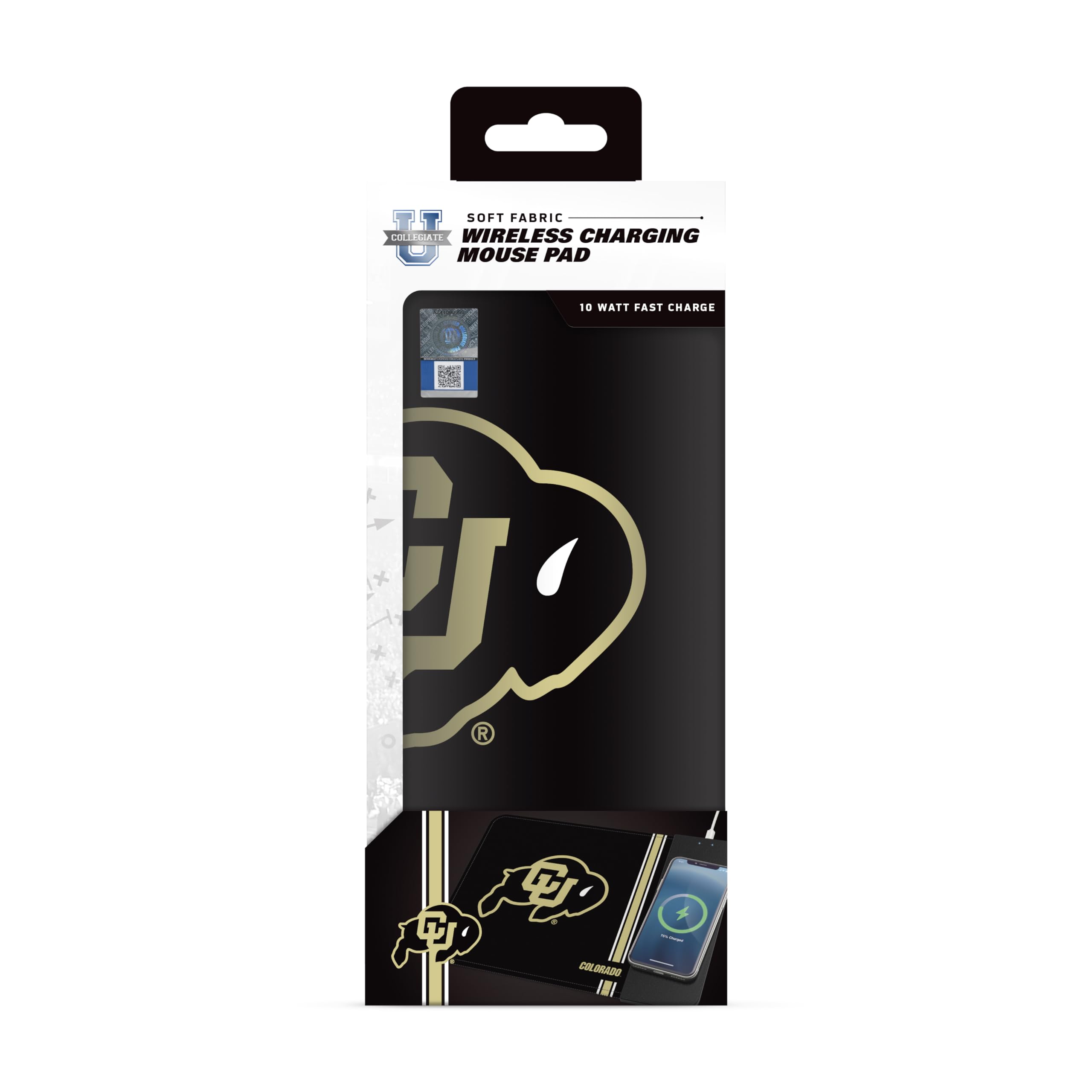 SOAR NCAA Unisex Wireless Charging Mouse Pad with Phone Holder - Perfect for Gaming, Office & Home Workspace Accessories