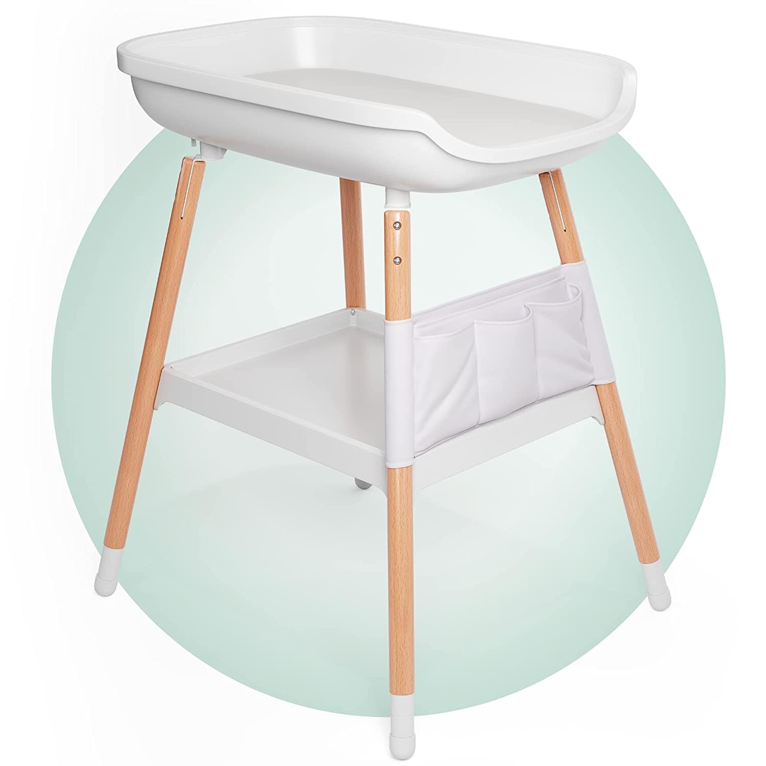 Premium Baby Diaper Changing Station - Portable & Foldable for Nursery, Travel & On-the-Go - Waterproof Pad with Safety Straps & Storage Pockets - Ideal for Newborns & Toddlers at Home, Daycare or Vacation