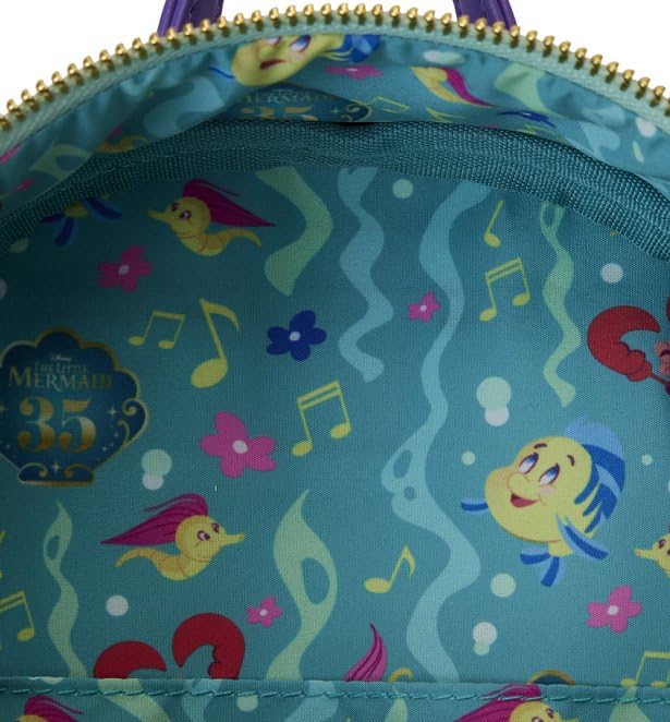 Disney by Loungefly Mini Backpack 35th Birthday Life is The Bubbles - Cute Mini Backpack for Women, Girls, Disney Fans - Perfect for Theme Parks, Travel, Cosplay & Daily Use