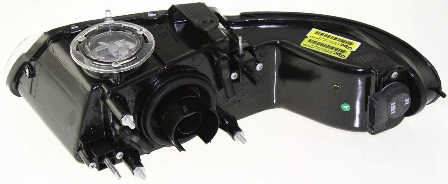 Evan Fischer Driver & Passenger Side Headlight Assembly for 1996-1999 Dodge Grand Caravan | Halogen Replacement with Bulbs | Compatible with Non-Quad Light Models | Replaces #4857041AB & #4857040AB | Perfect for Night Driving & Vehicle Restoration