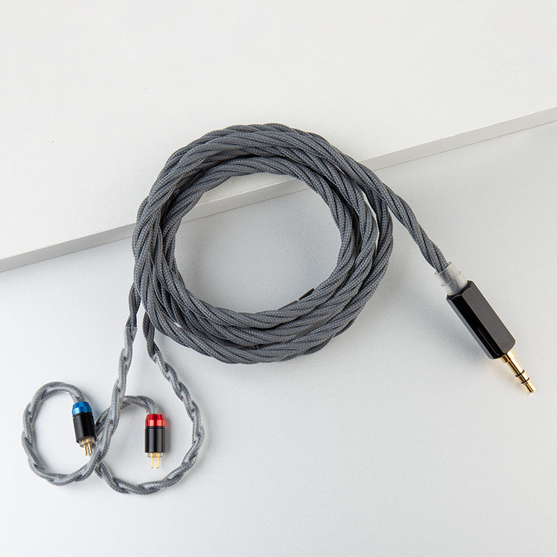 Premium TRI Wolfram 4-Core OFC Shielding Pure Silver Upgrade Cable for TRI I3 Pro Earphones - Enhanced Audio for Audiophiles & Music Professionals