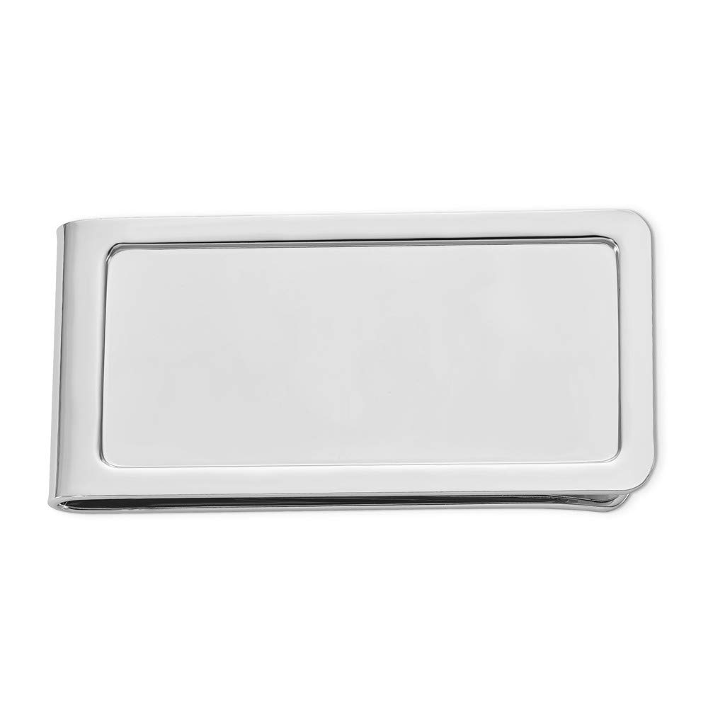 Sonia Jewels Chrome-Plated Slim Business Credit Card Holder & Money Clip - 3.5 Inch Compact Wallet for Men - Perfect for Office, Travel, and Everyday Use