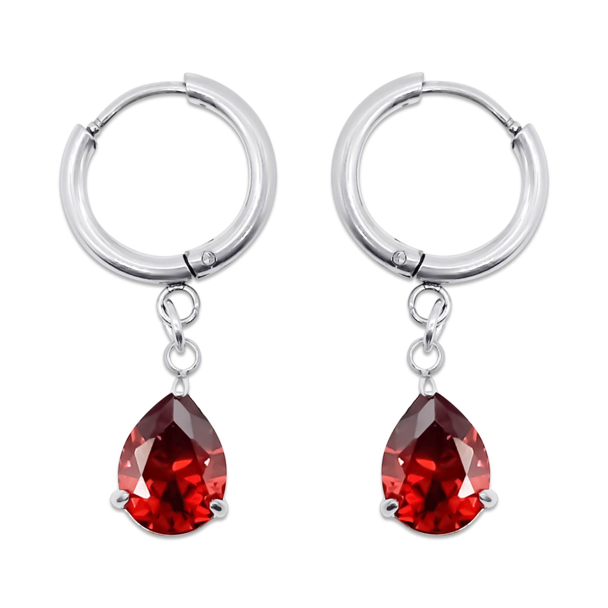 Elegant Crimson Veil Earrings for Women - Stylish Dangle Drop Jewelry for Parties, Weddings & Special Occasions