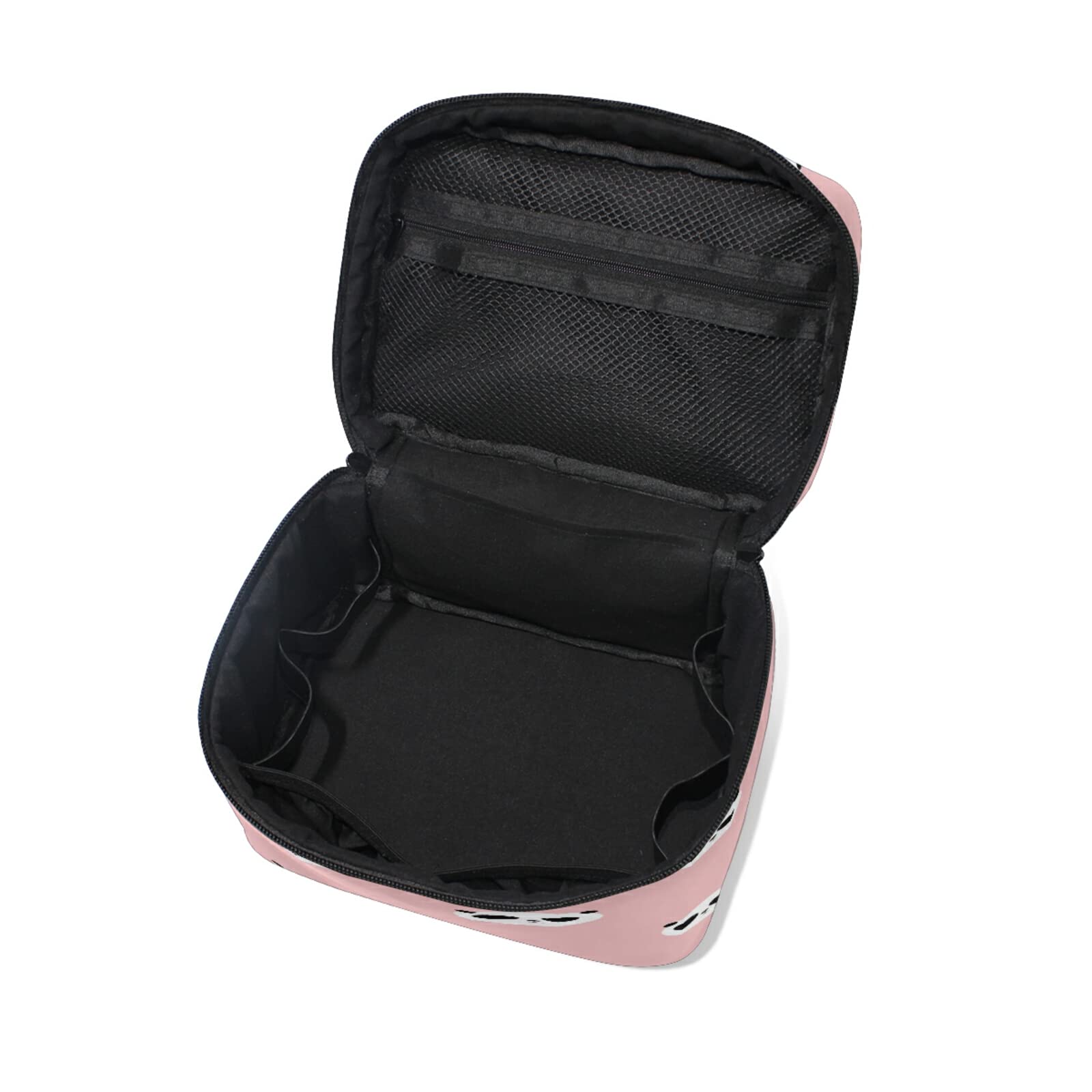 Cute Panda Head Cosmetic Bag Organizer - Travel Makeup Storage Pouch with Handle for Women & Girls | Perfect for Travel, Gym, and Daily Use