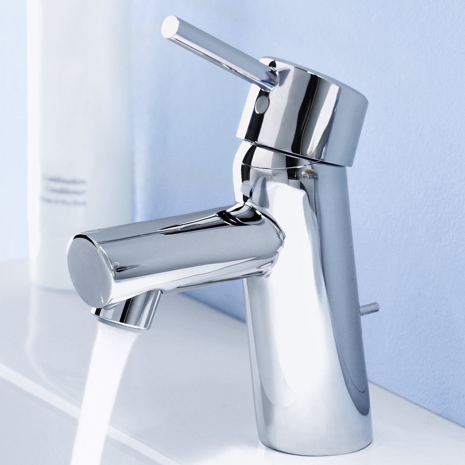 Grohe 34270001 Concetto Single-Handle Bathroom Faucet - 1.5 GPM Low Flow, Starlight Chrome Finish - Perfect for Modern Bathroom Vanities and Powder Rooms