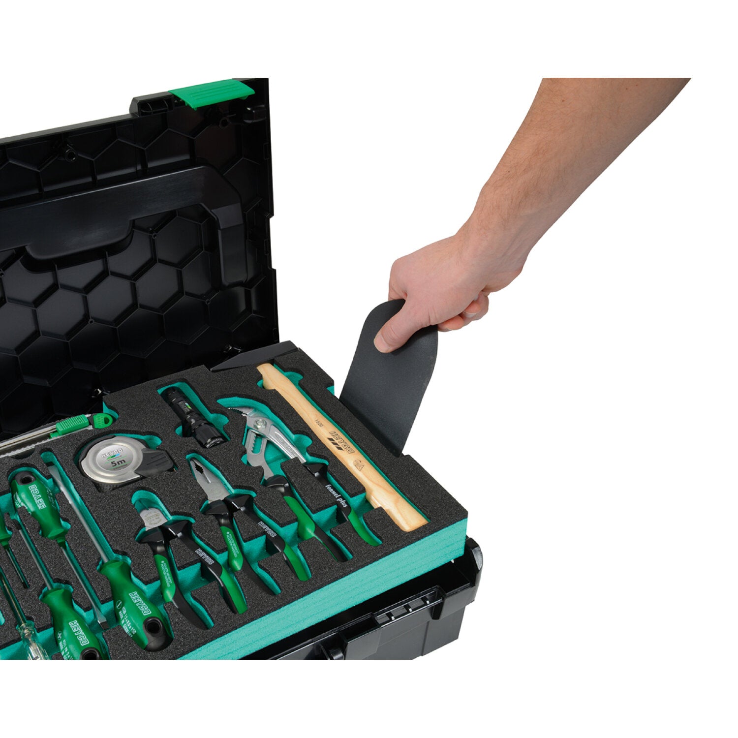 Heyco 00200678082 Professional 77-Piece Metric 6-Point Tool Set in L Boxx Case - Perfect for Automotive Repair, DIY Projects & Home Maintenance