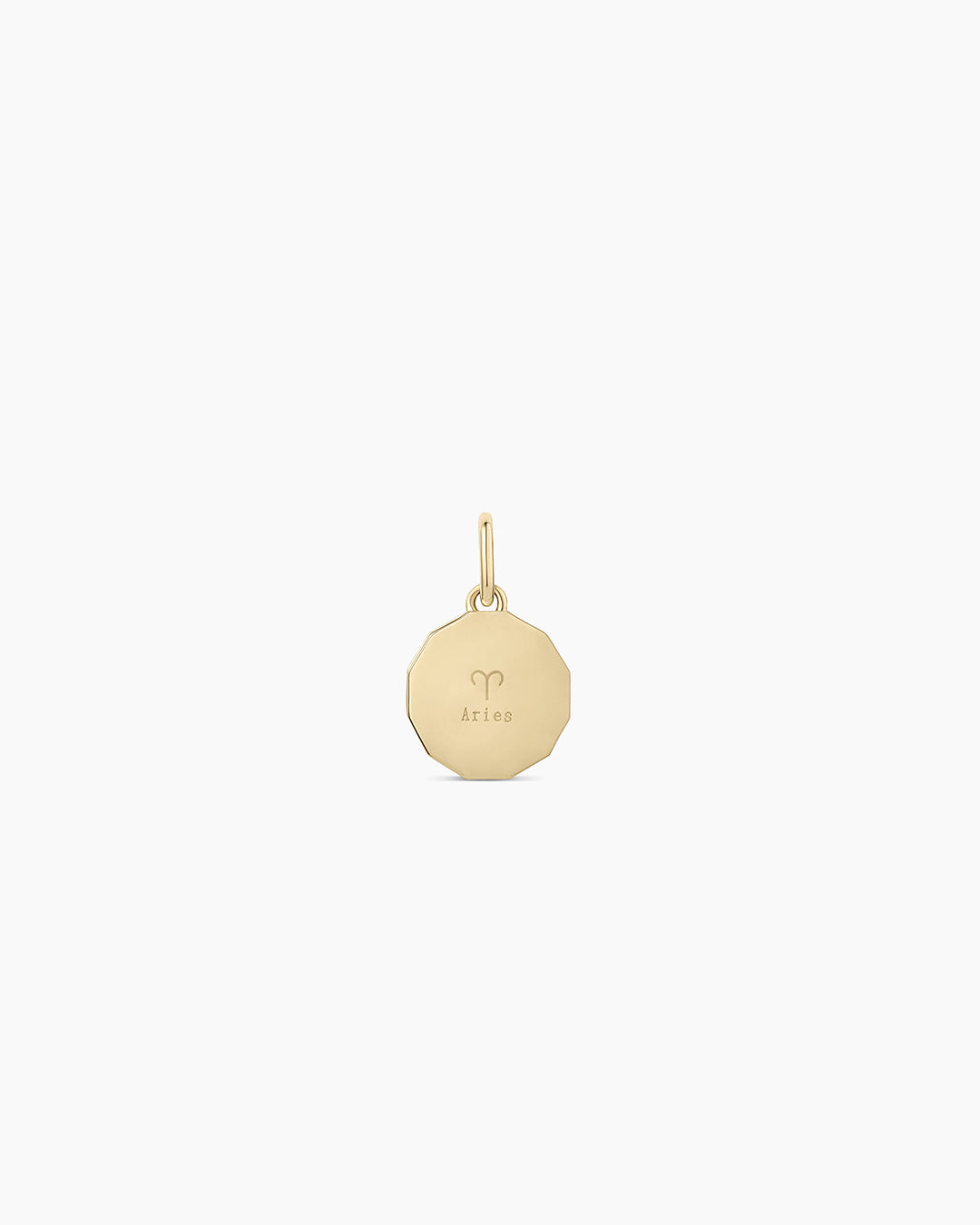 12 Zodiac Diamond Coin Charm Pendant Necklace - Perfect for Birthdays, Gifts & Astrology Jewelry Collections