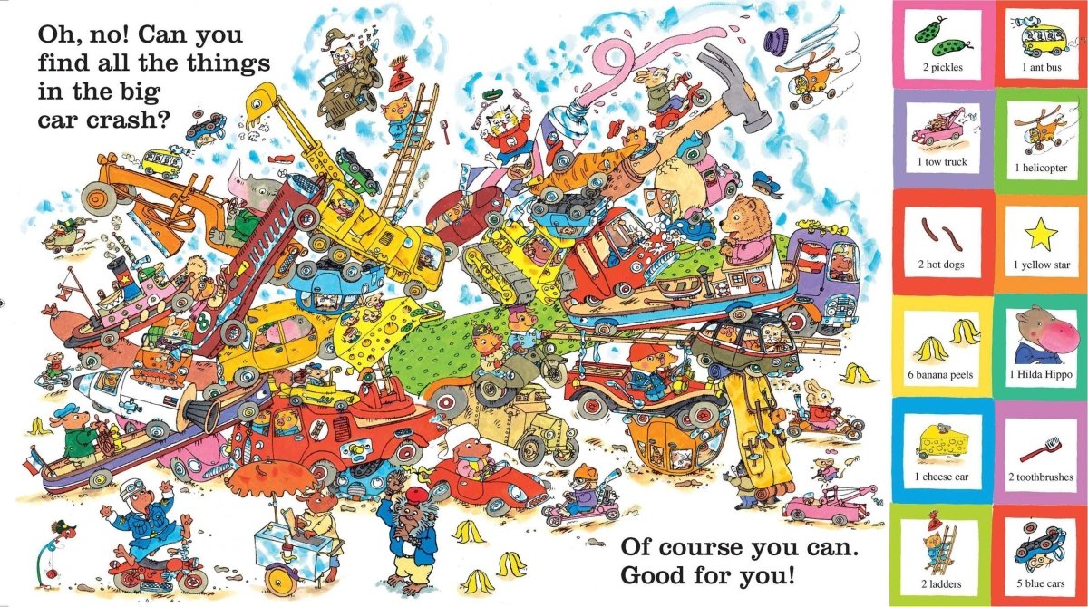 Richard Scarry's Busytown Seek and Find Book - Fun Children's Picture Puzzle Activity for Early Learning & Family Game Night | Perfect for Toddlers Ages 3-5