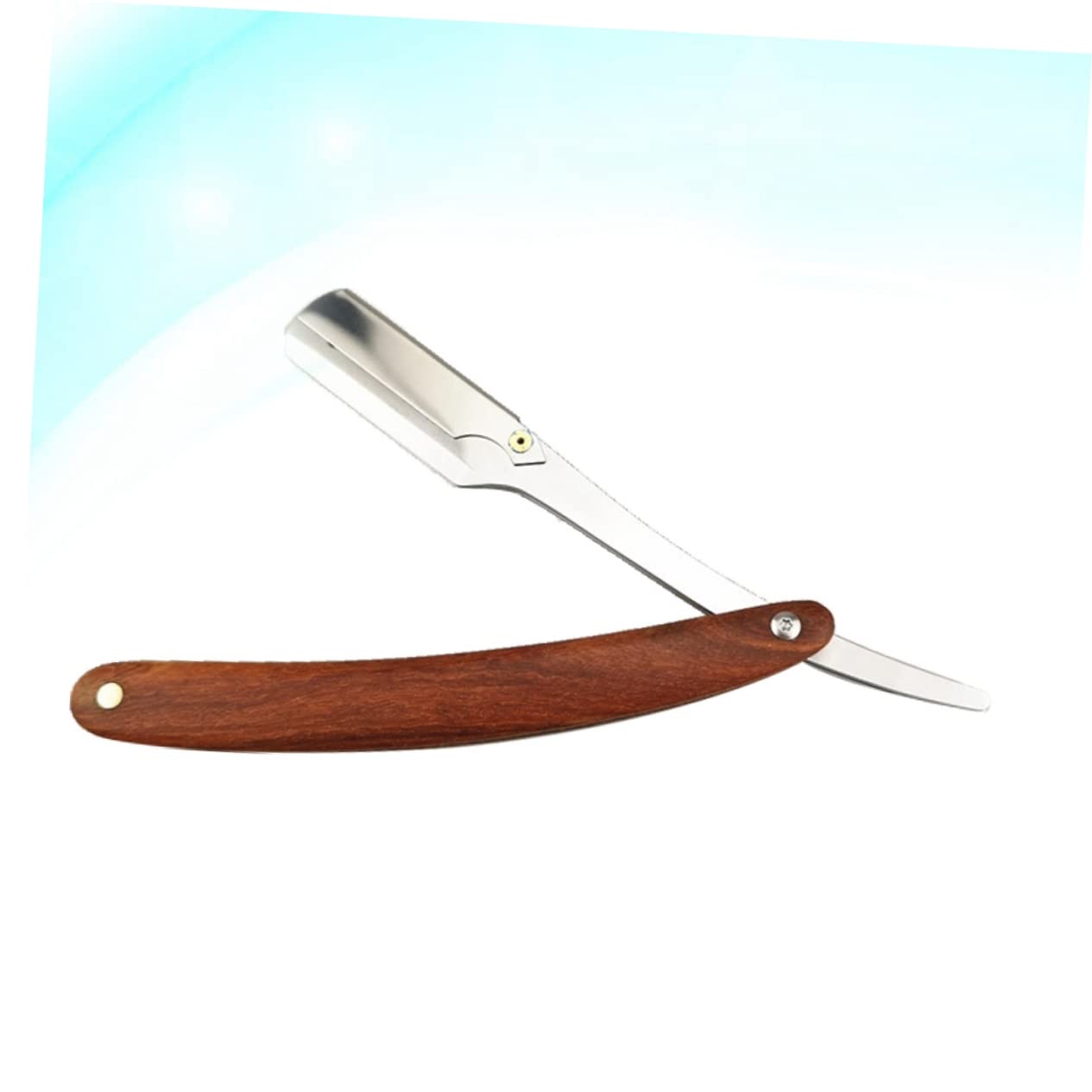 Classic Straight Razor for Men - Professional Metal Blade Manual Shaver for Barbers & Salons | Easy-Open Guard | Perfect for Close Shaves & Grooming at Home or Salon