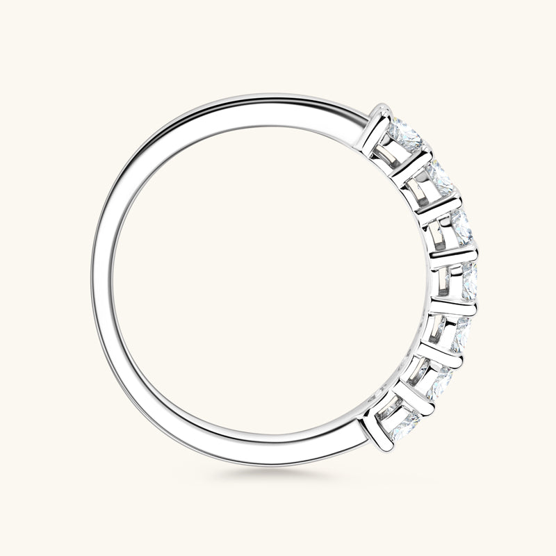 Grace Premium Moissanite Pavé Wedding Ring - 14K White Gold Bridal Set for Women, Elegant Engagement & Anniversary Jewelry Gift (Perfect for Proposals, Weddings & Special Occasions)