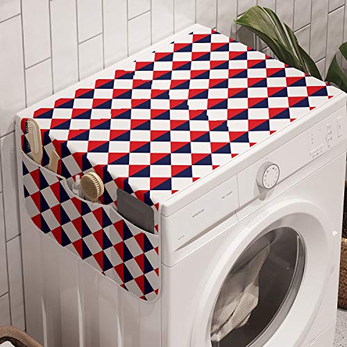 Red Dark Blue and White