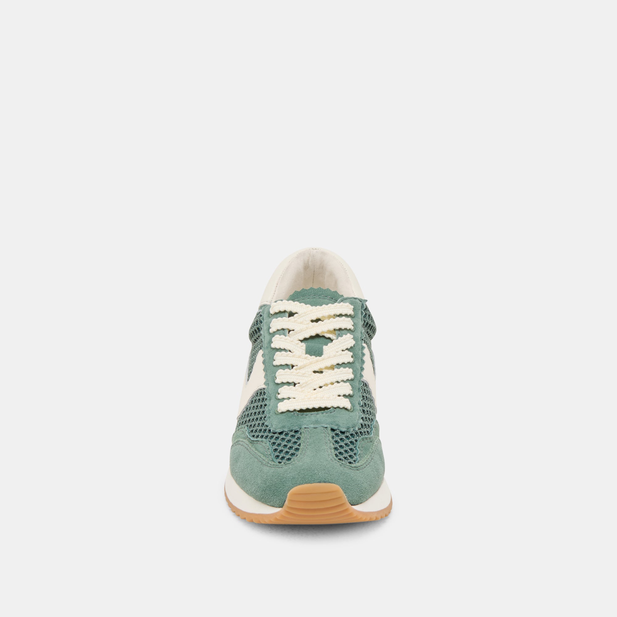 B.NTCD Men's Mesh Sneakers - Breathable Woven DK Green Running Shoes for Gym, Walking & Casual Wear