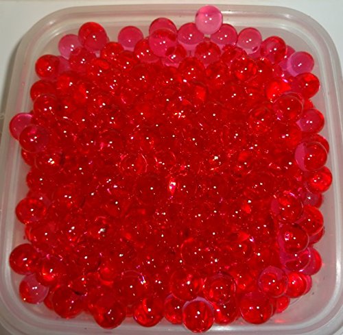 Deco Water Beads - Vibrant Vase Filler & Wedding Centerpiece, DIY Candle Holders, Home Decor & Sensory Play (Red) | Perfect for Weddings, Parties, and Relaxation Therapy