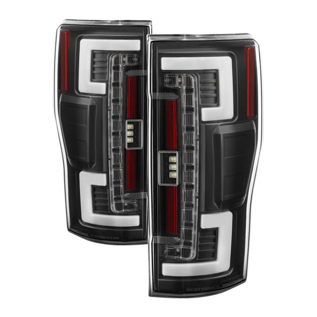 2017-2018 Ford F-250 Super Duty LED Tail Lights Pair with Blind Spot Sensor | Spyder Auto 5085610 | Upgrade for Enhanced Visibility & Safety | Perfect for Night Driving & Towing