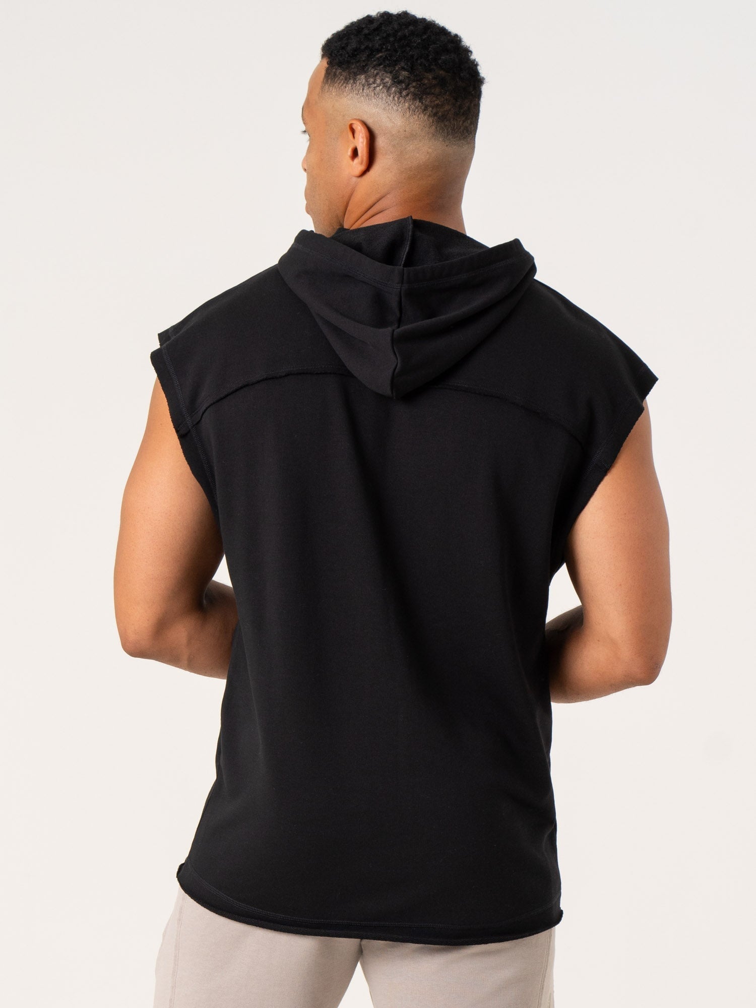 Pursuit Fleece Sleeveless Hoodie for Women - Lightweight Black Zip Up Vest with Hood - Perfect for Running, Gym Workouts & Outdoor Activities