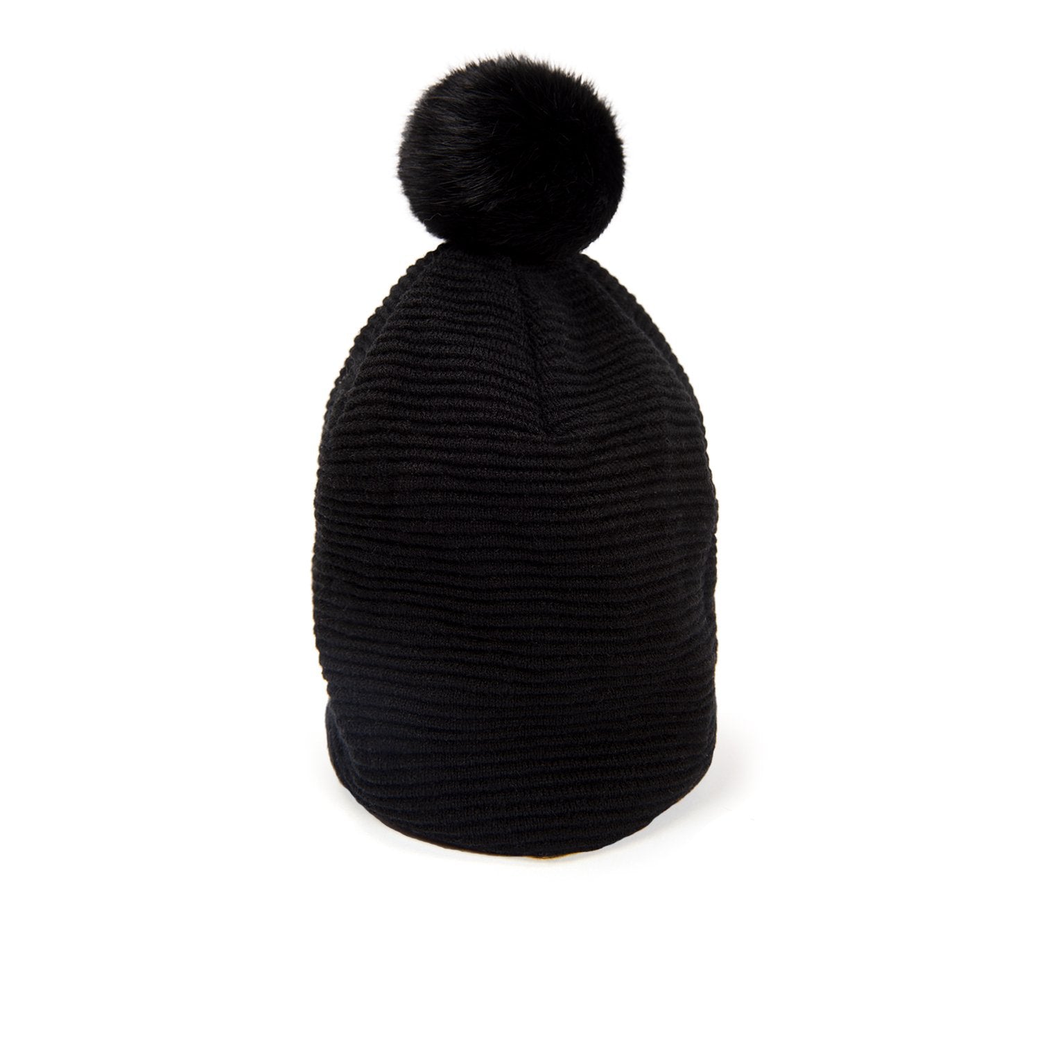 Loren Beanie - Soft Winter Hat for Men & Women - Black/Black - Warm Knit Skull Cap for Cold Weather - Perfect for Outdoor Activities, Hiking, and Casual Wear