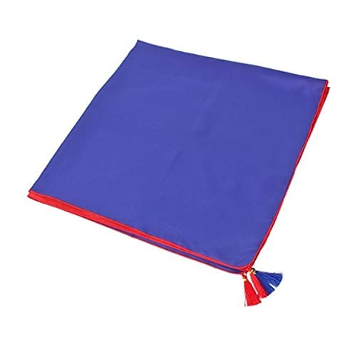 Eco-Friendly Korean Bojagi Gift Wrapping Cloth - Double Sided Red & Blue with Tassels 28