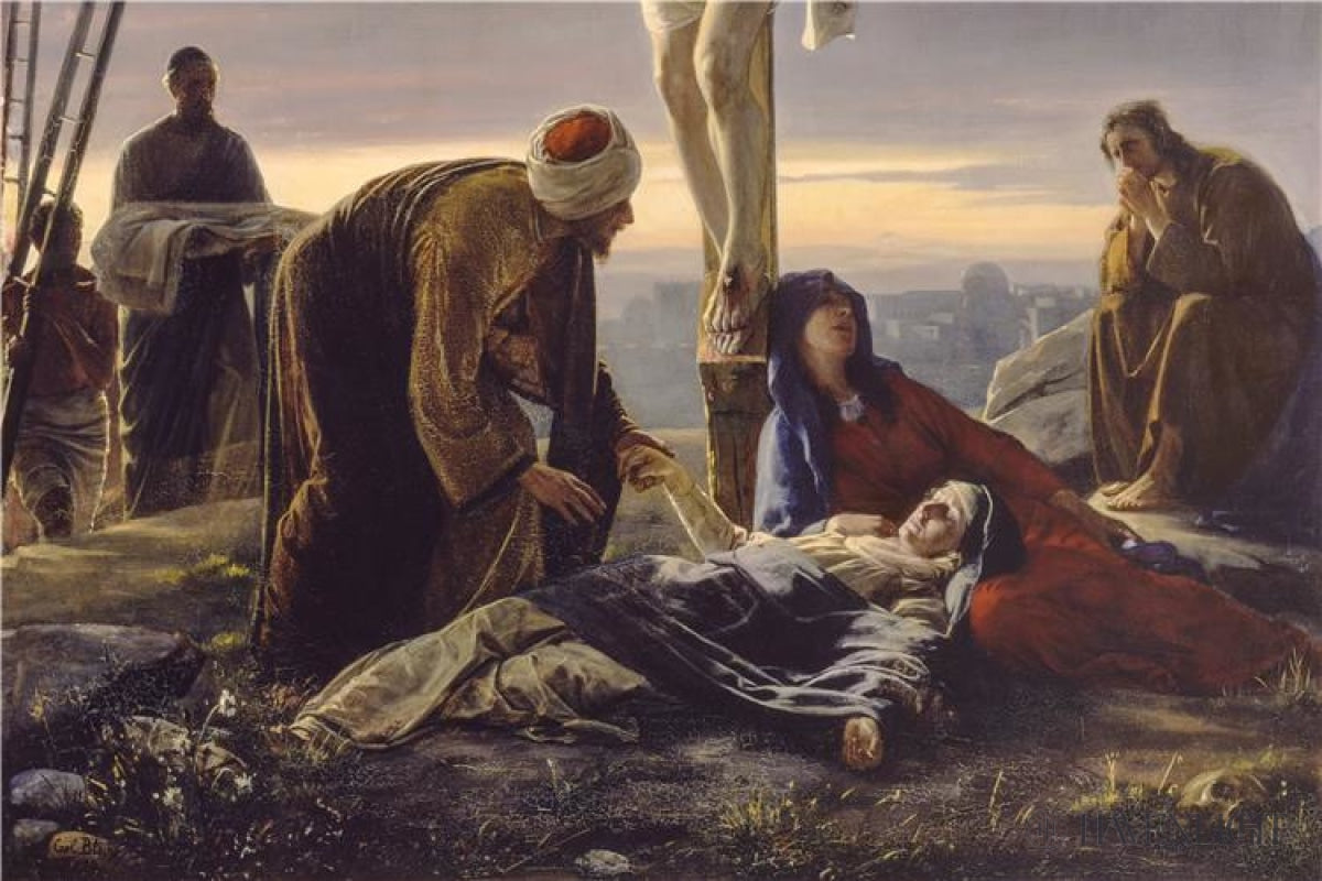 Cross By Carl Bloch - Elegant Christian Wall Art for Home & Church Decor - Perfect for Gifts, Prayer Rooms & Religious Inspirations