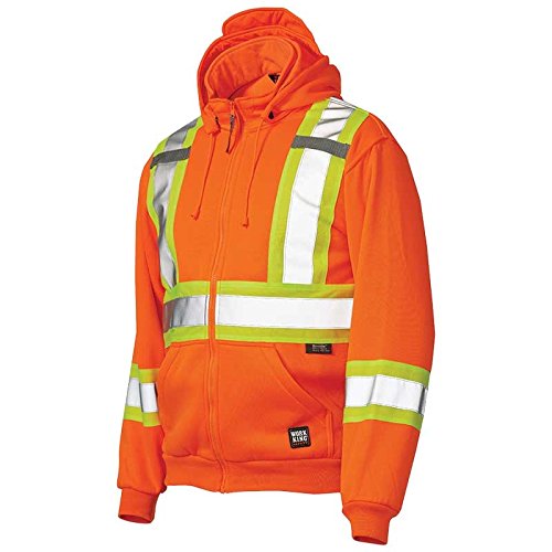 Men's Lightweight Polyester Fleece Safety Hoodie - Unlined, Comfortable & Durable for Work, Outdoor Activities & Cold Weather Wear