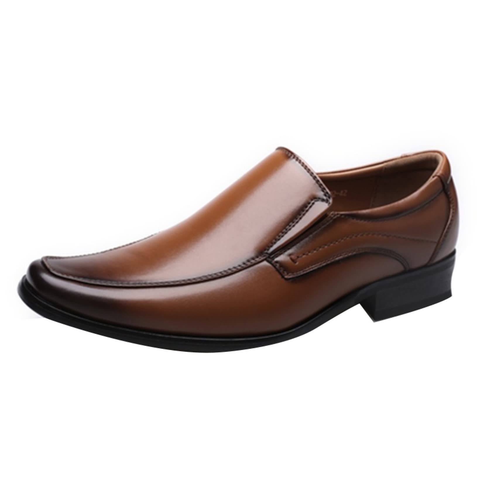 **Men's Classic Leather Loafers - Business Dress Shoes for Office, Wedding & Formal Events - Slip-On Comfort in Black & Brown - Perfect for Professional & Elegant Occasions**