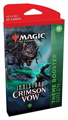 Magic: The Gathering Crimson Vow Green Theme Booster | MTG TCG Cards for Commander, Standard & Draft Play | Collectible Trading Card Game for Fantasy Battles