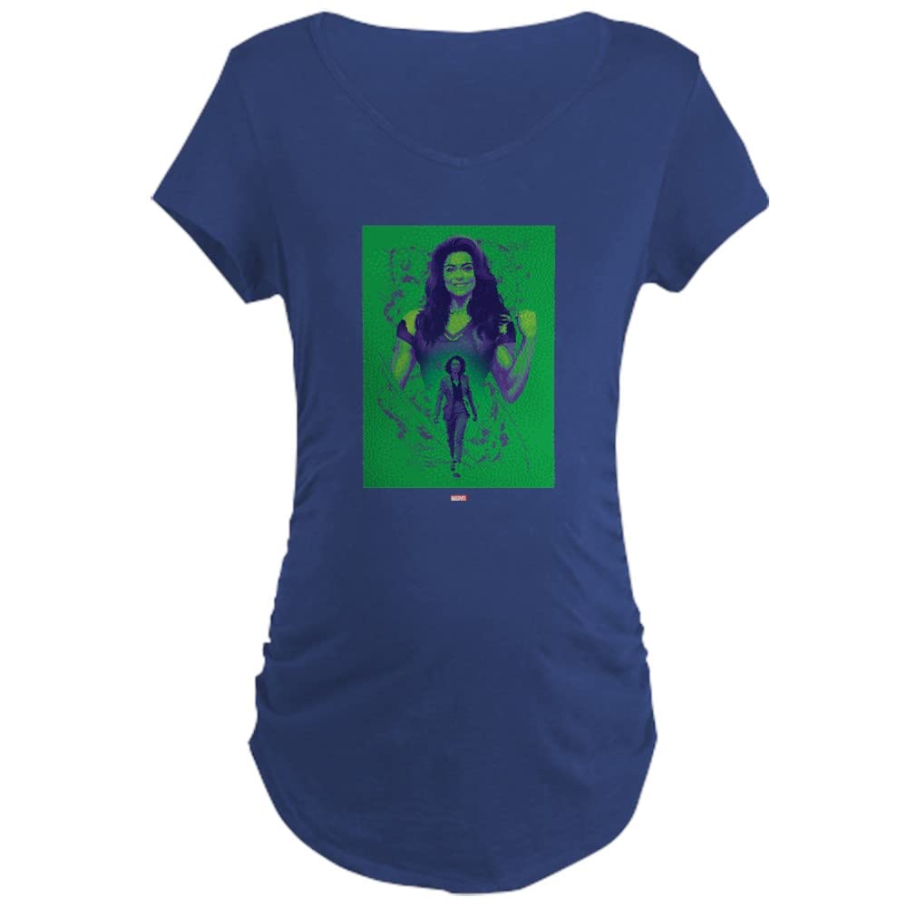 She Hulk Flexing Maternity T-Shirt for Women - Comfortable Pregnancy Tee for Moms-to-Be - Perfect for Casual Wear, Baby Showers & Maternity Photos