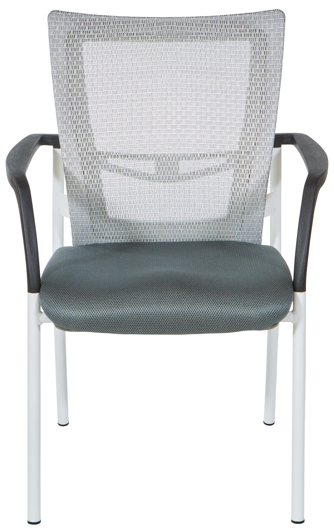 Office Star ProGrid® Mesh Back Visitor Chair [8810W] - Ergonomic Office Seating for Guests & Waiting Rooms, Comfortable Support for Home & Business Use