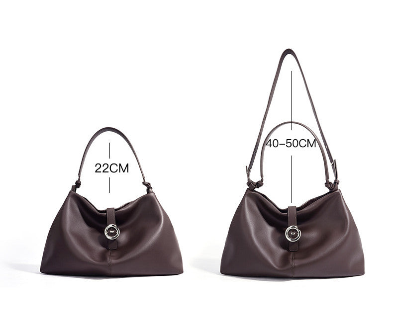 Premium Soft Leather Shoulder Bag for Women - Stylish & Durable Crossbody Purse - Perfect for Work, Travel & Everyday Use