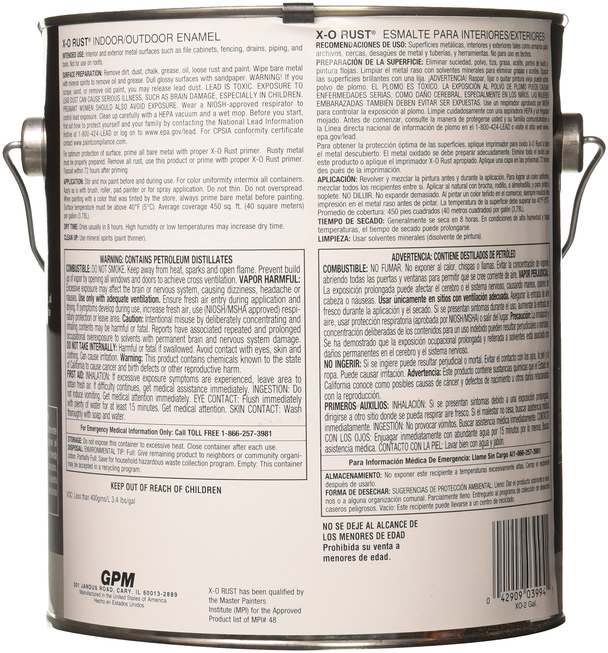 True Value XO2-GL XO-Gallon Black Gloss Enamel Paint - High Gloss Finish for Furniture, Cabinets & DIY Projects - Indoor & Outdoor Use
