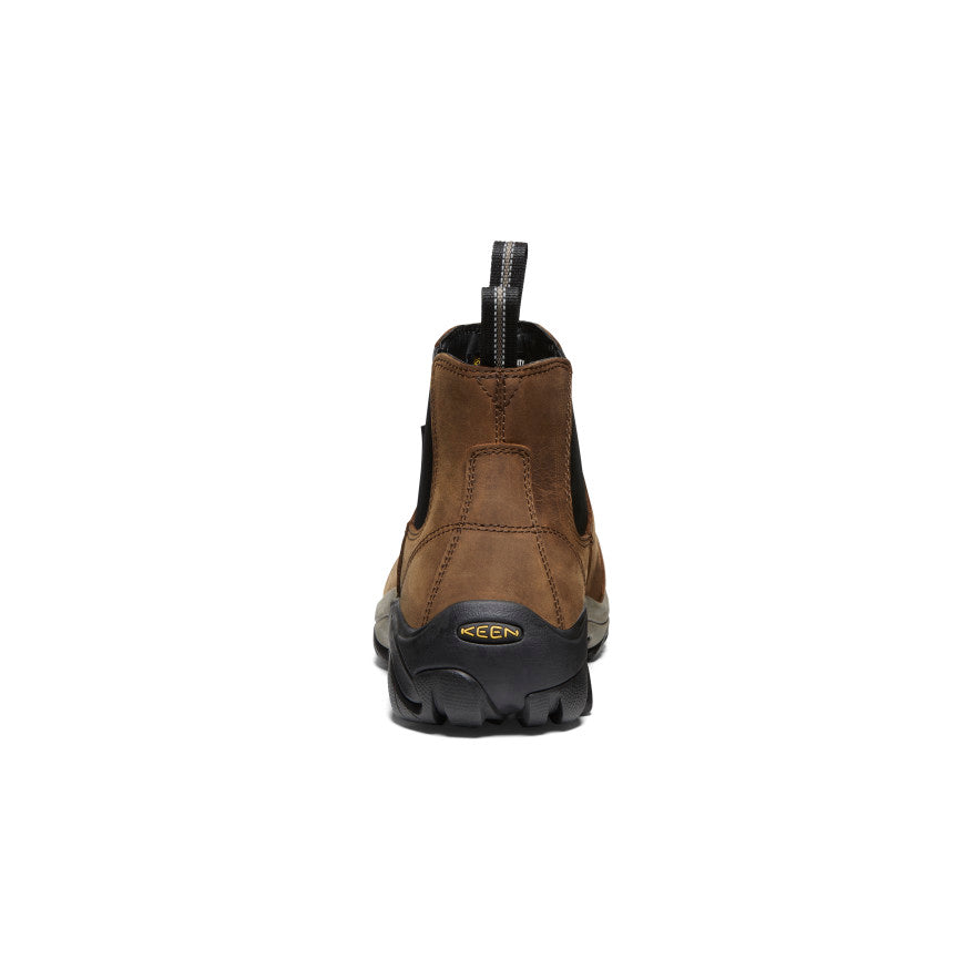 Men's Lansing Steel Toe Chelsea Boots - Dark Earth & Black Work Boots for Construction, Warehouse & Outdoor Safety