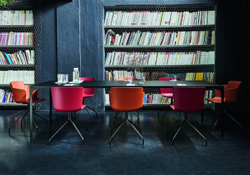 Midj Calla S M_X PP Chair - Modern Plastic Stackable Chair for Home, Office, and Outdoor Use - Perfect for Dining, Conference, and Patio Seating