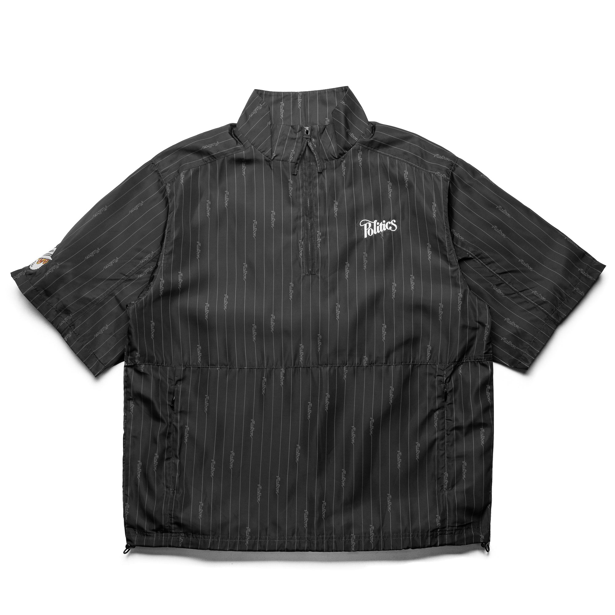 Malbon Golf Nylon Windshirt for Men & Women - Lightweight Water-Resistant Jacket for Outdoor Sports (Black) - Perfect for Golfing, Hiking & Casual Wear