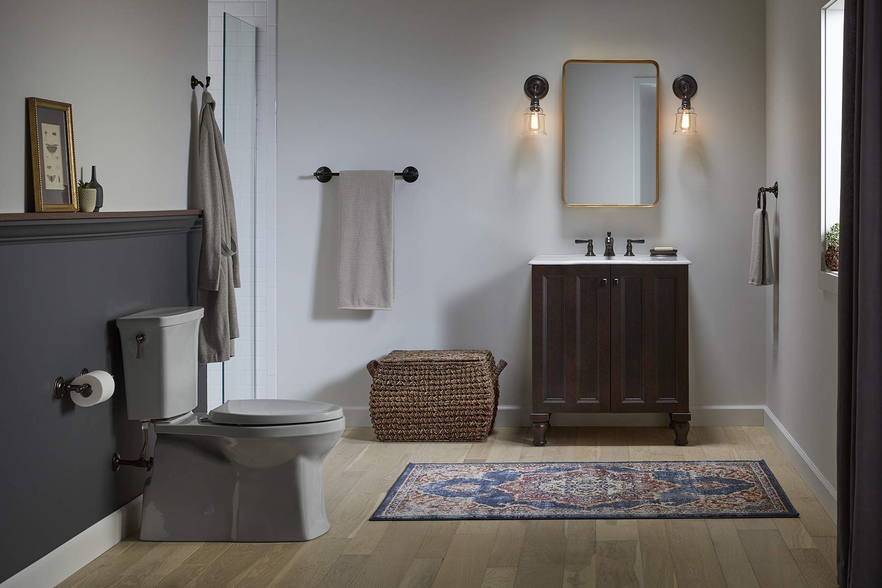KOHLER Eclectic Toilet Paper Holder - Modern Bathroom Tissue Dispenser for Home & Commercial Use