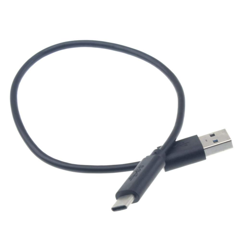1ft Short USB Type-C Fast Charging Cable - Compatible with T-Mobile REVVL 5G/4/Plus - High Speed Sync & Power Wire for Smartphones (Black) | Perfect for Home, Office & Travel Charging