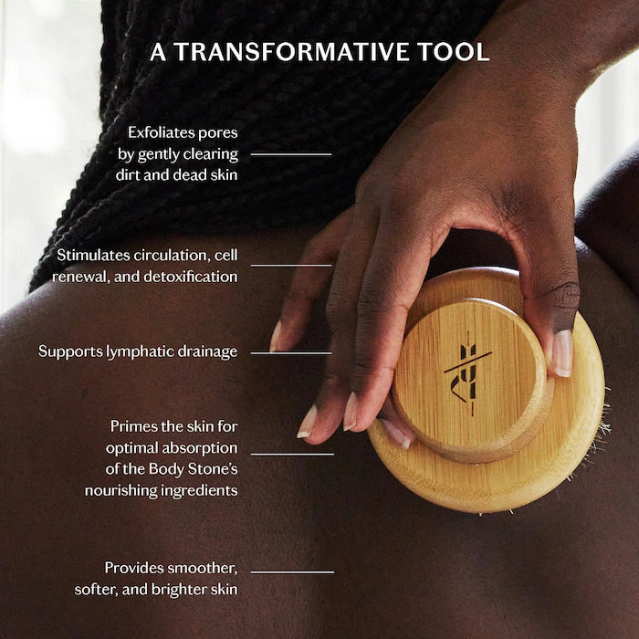 Kate McLeod The Dry Brush – Exfoliating & Circulation Boosting Body Brush for Dry Brushing & Lymphatic Drainage | Perfect for Pre-Shower Ritual & Spa-Like Skin Care at Home