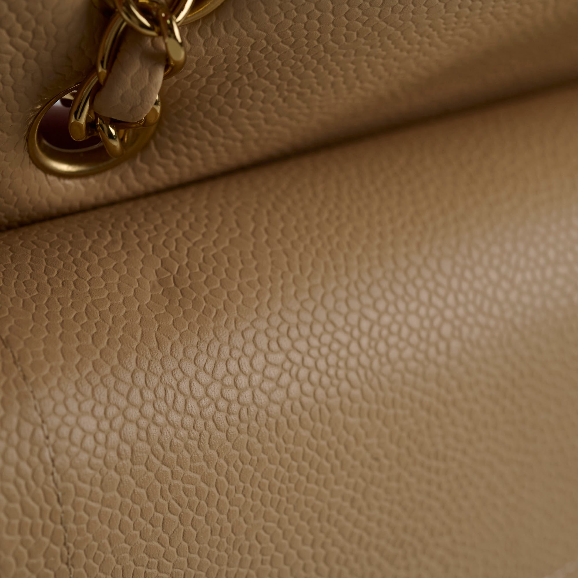 Chanel Caviar Medium M/L Classic Double Flap Bag in Beige Clair - Timeless Luxury Handbag for Women | Perfect for Work, Evening Events & Special Occasions