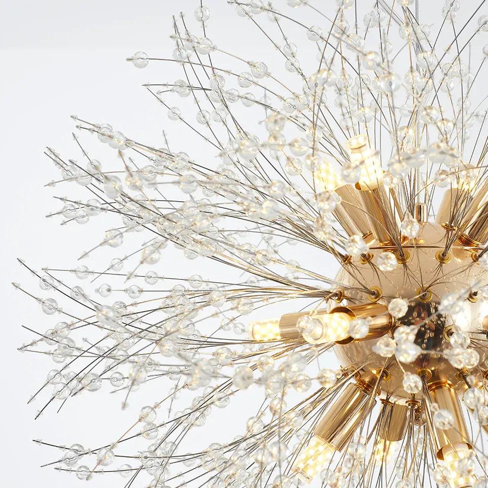 Modern LED Pendant Light in Firework Design - Elegant Ceiling Lighting Fixture for Living Room, Dining Room, and Bedroom Decor
