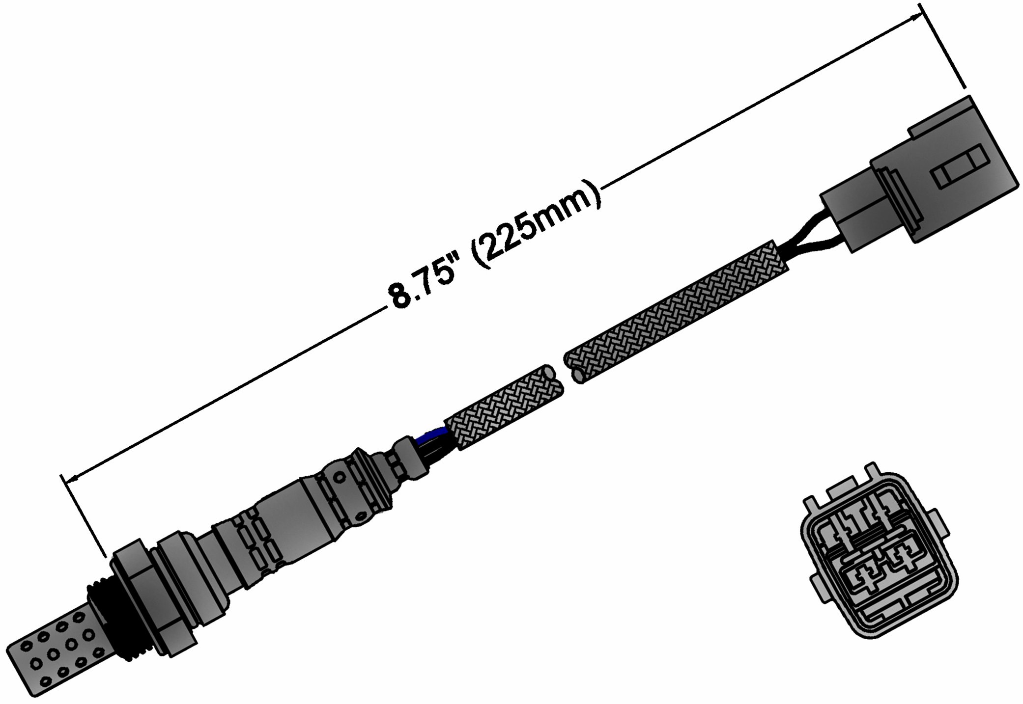 ACDelco Professional 213-1455 Heated Oxygen Sensor - Compatible with GM Vehicles - Improves Fuel Efficiency & Engine Performance - Perfect for Engine Tune-Ups & Emissions Testing