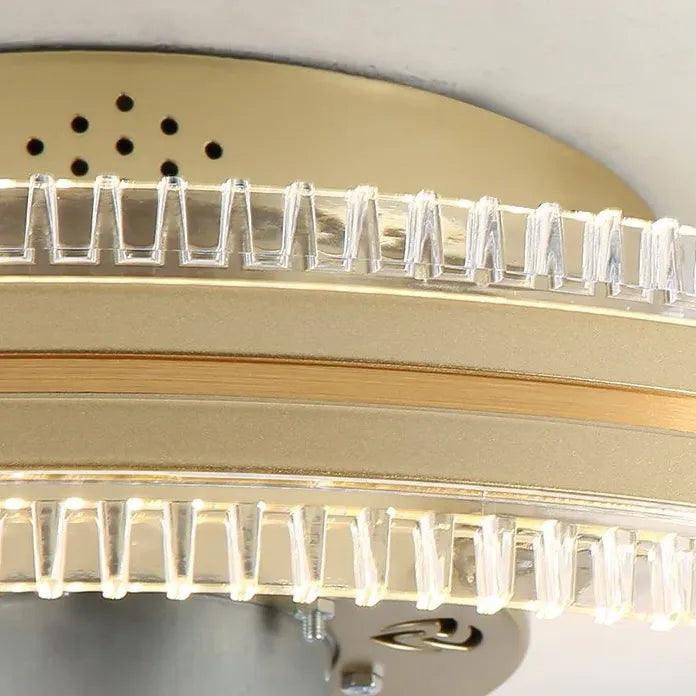 Modern Two Tone Ring Ceiling Fan with LED Light - Stylish Home Cooling & Lighting Solution for Living Room, Bedroom, or Patio