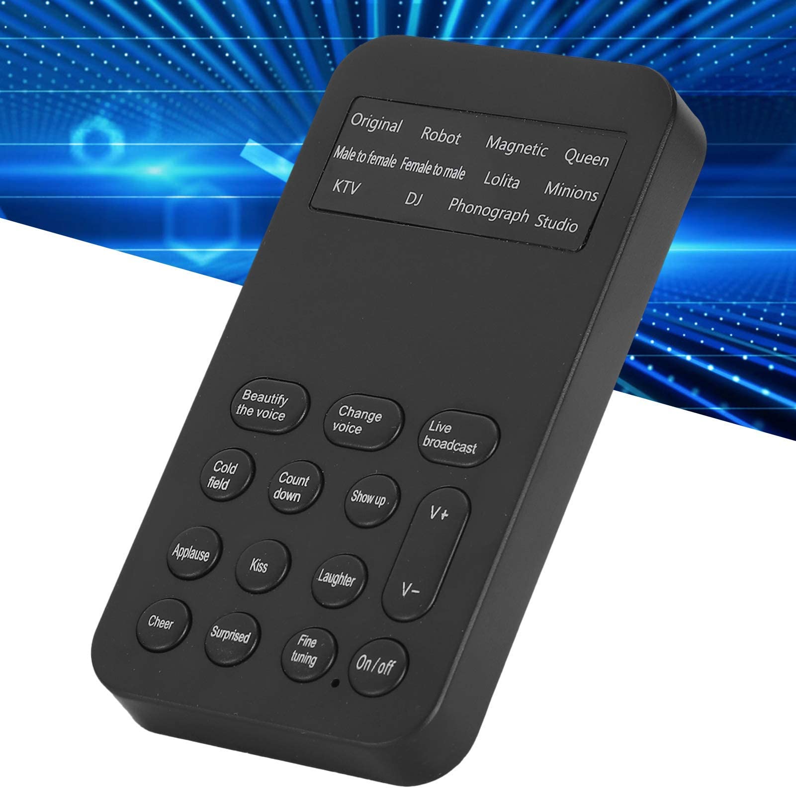 Mini Sound Changer Voice Changer Audio Mixer for Podcast Recording & Singing - Portable Sound Effects Machine for Cell Phone, Computer & Laptop - Perfect for Content Creators & Musicians